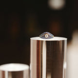 SAMPLE SALE “Acu” Large Pavé Ring - Sapphires and Diamond