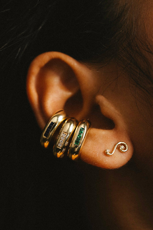 "Bomba" Princess-cut Ear Cuff