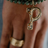SAMPLE SALE "Sanse" XL Diamond Letter Pendant - 'P' Initial