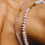 "Bosfor" Rondelle Bead Strand - Kunzite