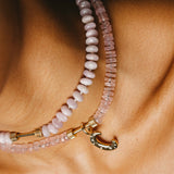 "Bosfor" Rondelle Bead Strand - Kunzite