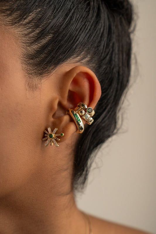 "Sempiterno" Oval Ear Cuff