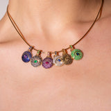 SAMPLE SALE “Acu” Emerald and Blue Topaz Pendant