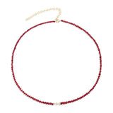 Micro "Bosfor" Natural Ruby Strand