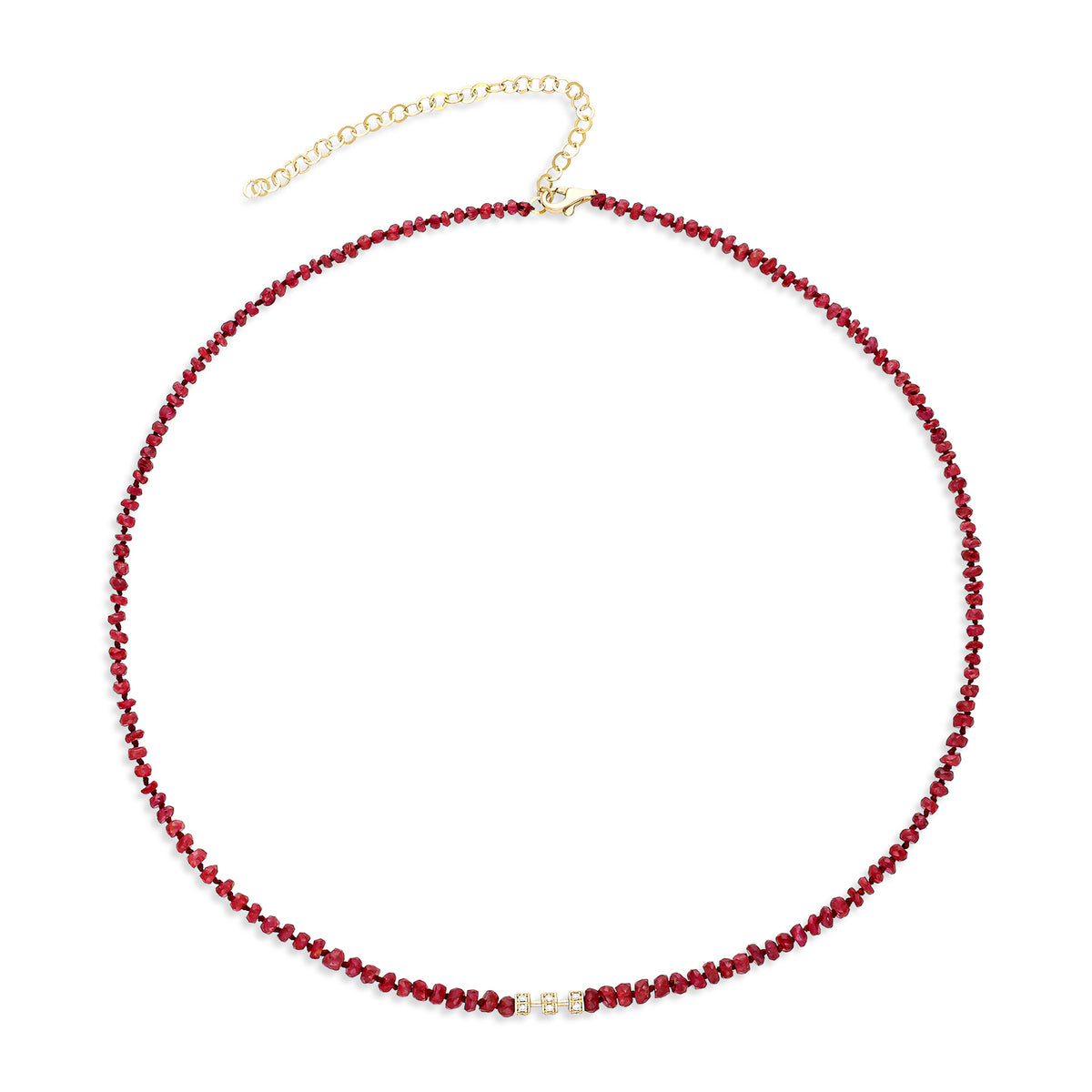 Micro "Bosfor" Natural Ruby Strand