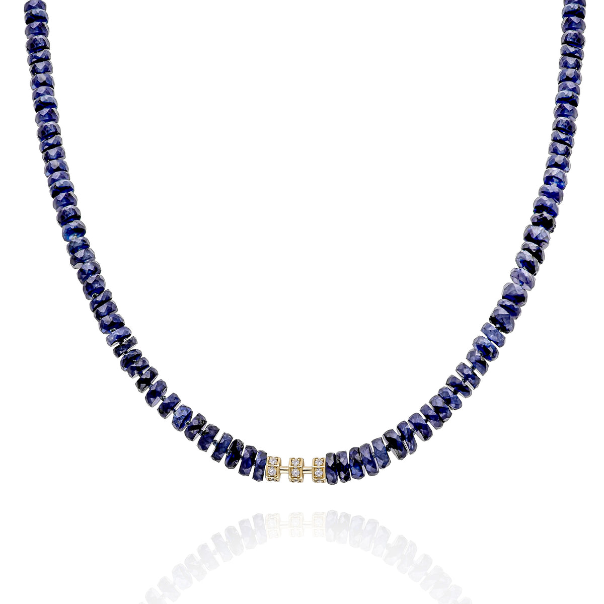 Mini "Bosfor" Natural Sapphire Strand