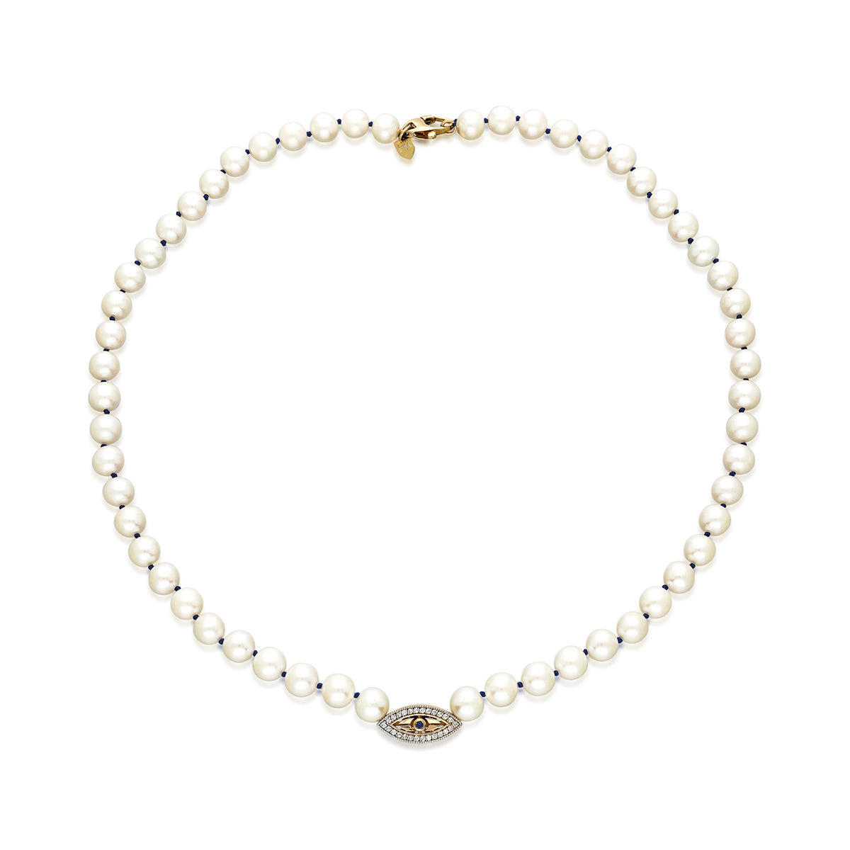 Pavé "Macu” Beaded Necklace - Freshwater Pearl
