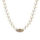 Pavé "Macu” Beaded Necklace - Freshwater Pearl
