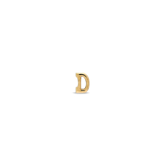"Sanse" Micro Letter Stud Earring