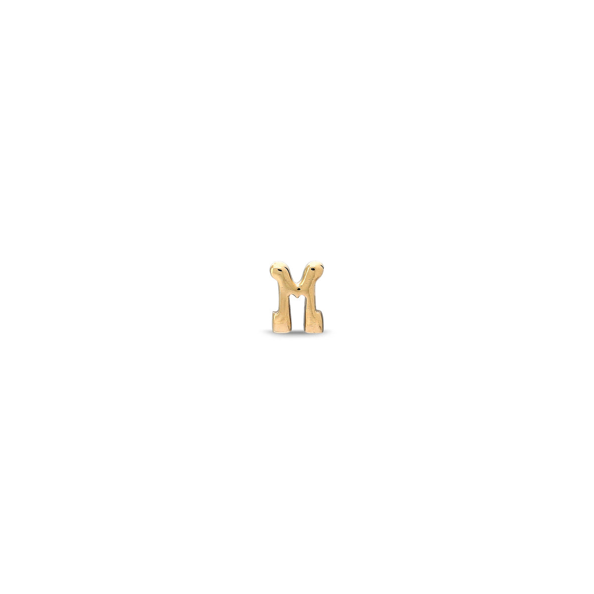 "Sanse" Micro Letter Stud Earring
