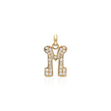 "Sanse" Pavé Diamond Letter Charm