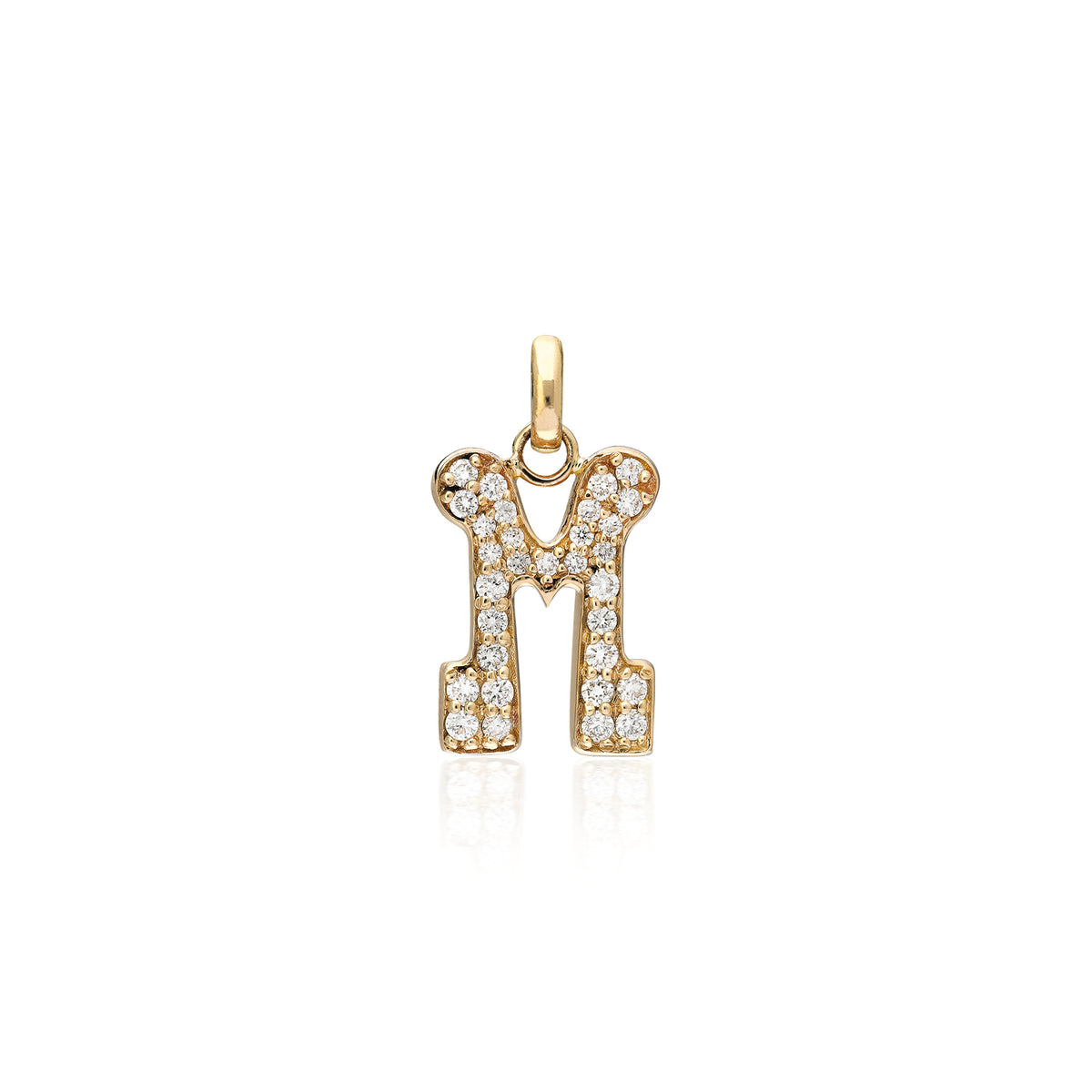 "Sanse" Pavé Diamond Letter Charm