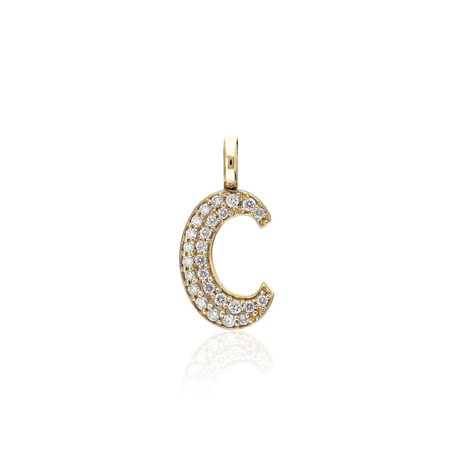 "Sanse" Pavé Diamond Letter Charm