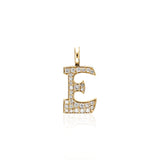 "Sanse" Pavé Diamond Letter Charm