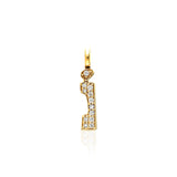 "Sanse" Pavé Diamond Letter Charm