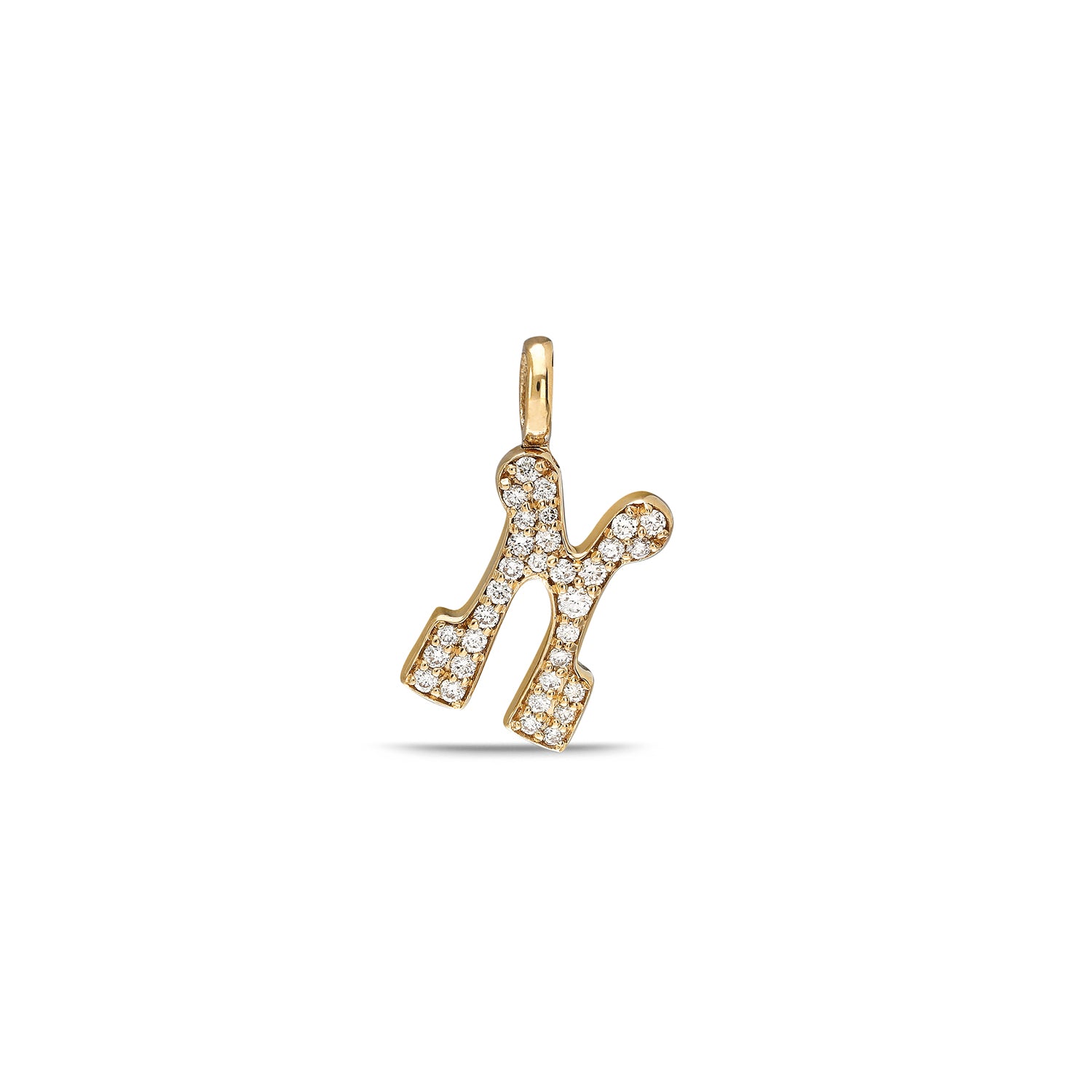 "Sanse" Pavé Diamond Letter Charm