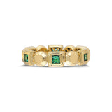 "Sempiterno" Mixed-Cut Gemstone Ring Band - Emerald