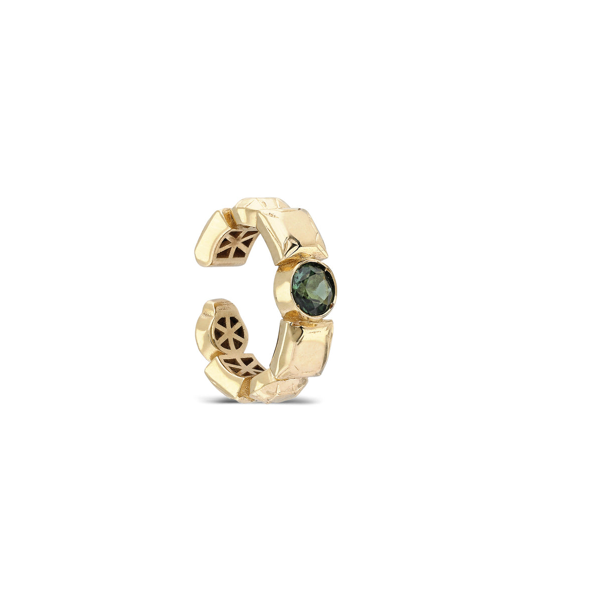 "Sempiterno" Stoned Ear Cuff - Green Tourmaline