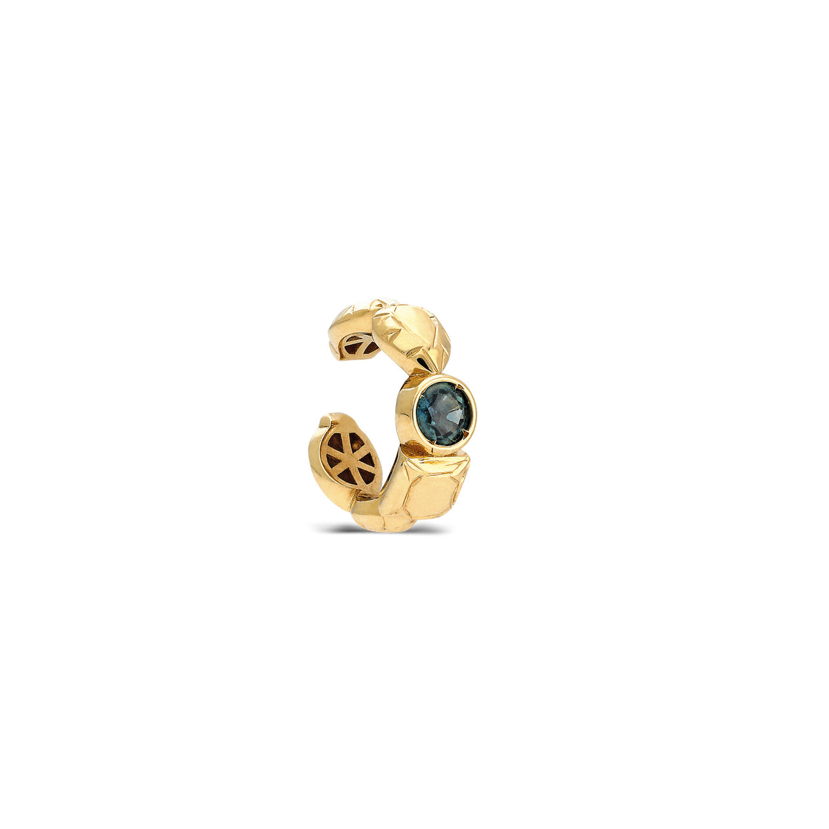 "Sempiterno" Stoned Ear Cuff - Blue Sapphire