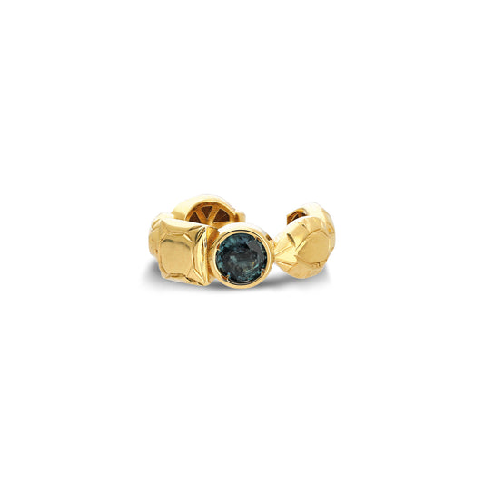 "Sempiterno" Stoned Ear Cuff - Blue Sapphire