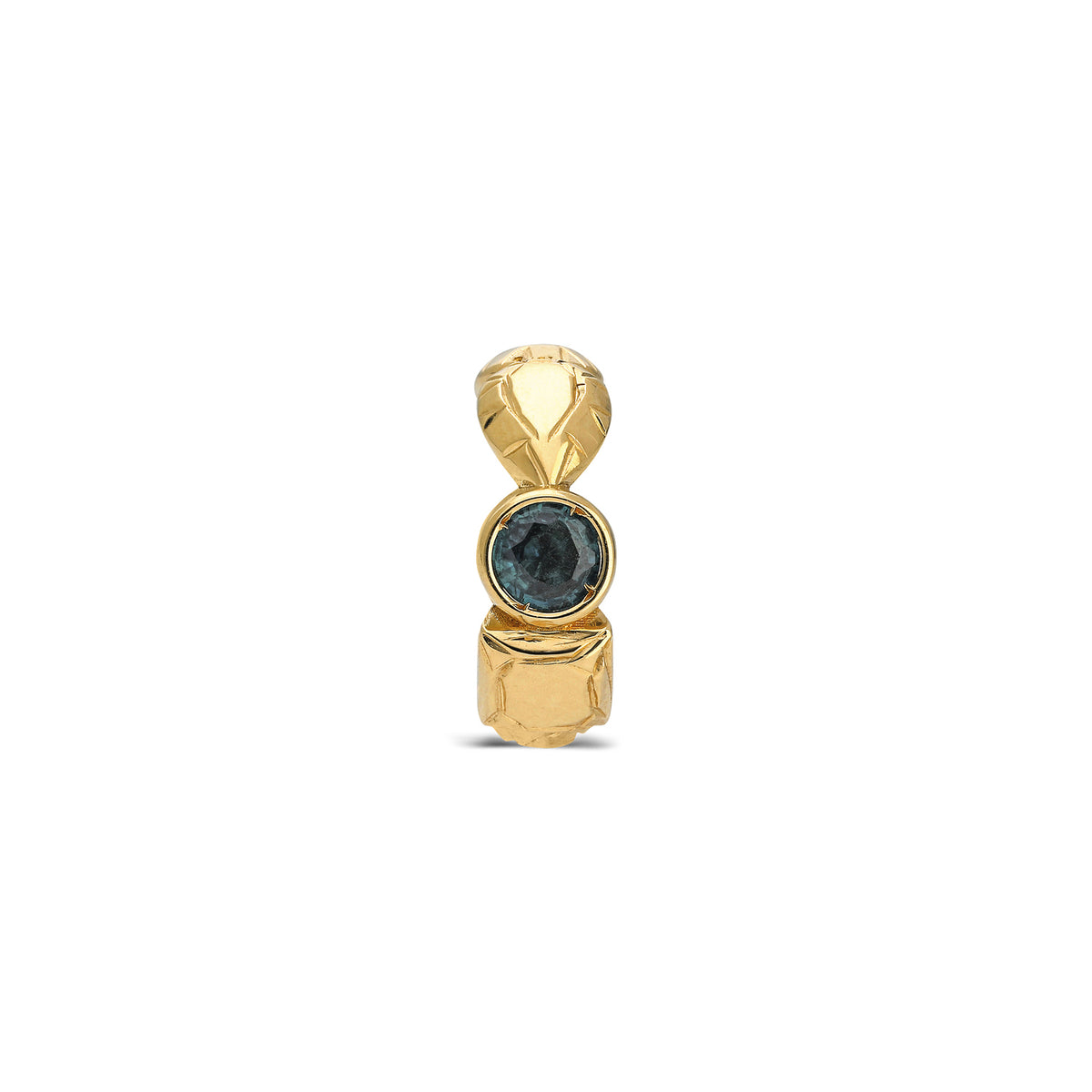"Sempiterno" Stoned Ear Cuff - Blue Sapphire