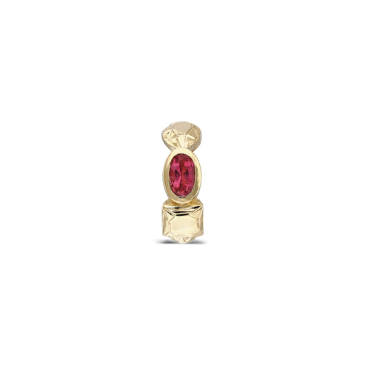 "Sempiterno" Stoned Ear Cuff - Pink Tourmaline
