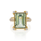 "Toa" Cóctel Ring - Green Quartz