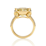 "Toa" Cóctel Ring - Lemon Quartz