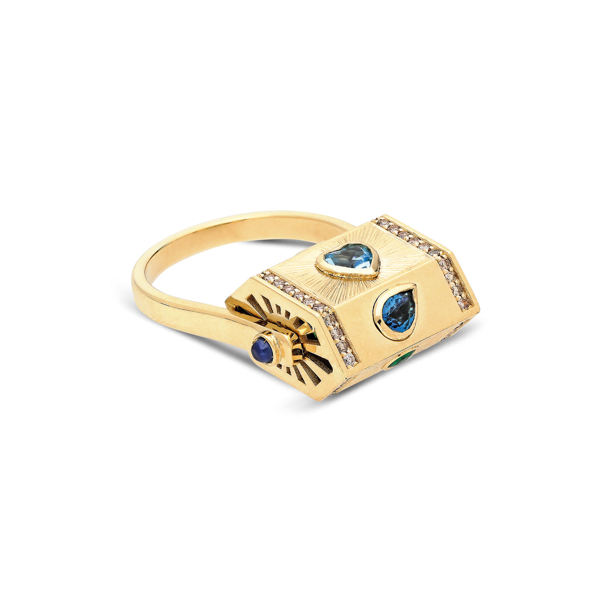"Yarí" Whirl Ring - Tesoro Azul