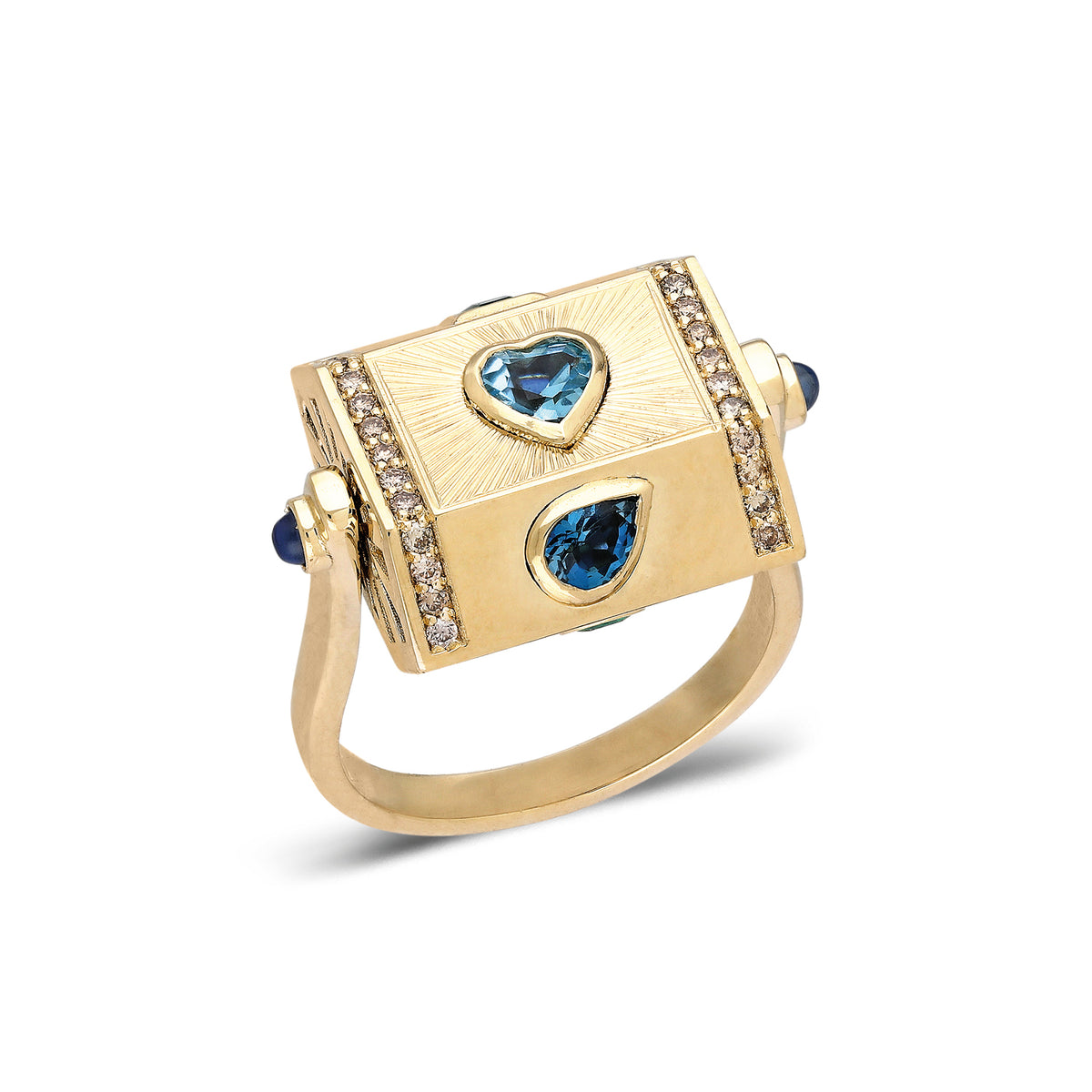 "Yarí" Whirl Ring - Tesoro Azul