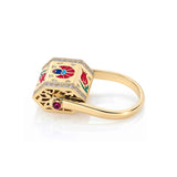 "Yarí" Whirl Ring - Iznik