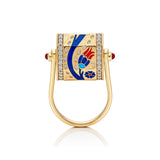 "Yarí" Whirl Ring - Iznik