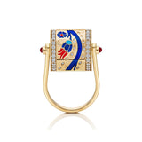 "Yarí" Whirl Ring - Iznik