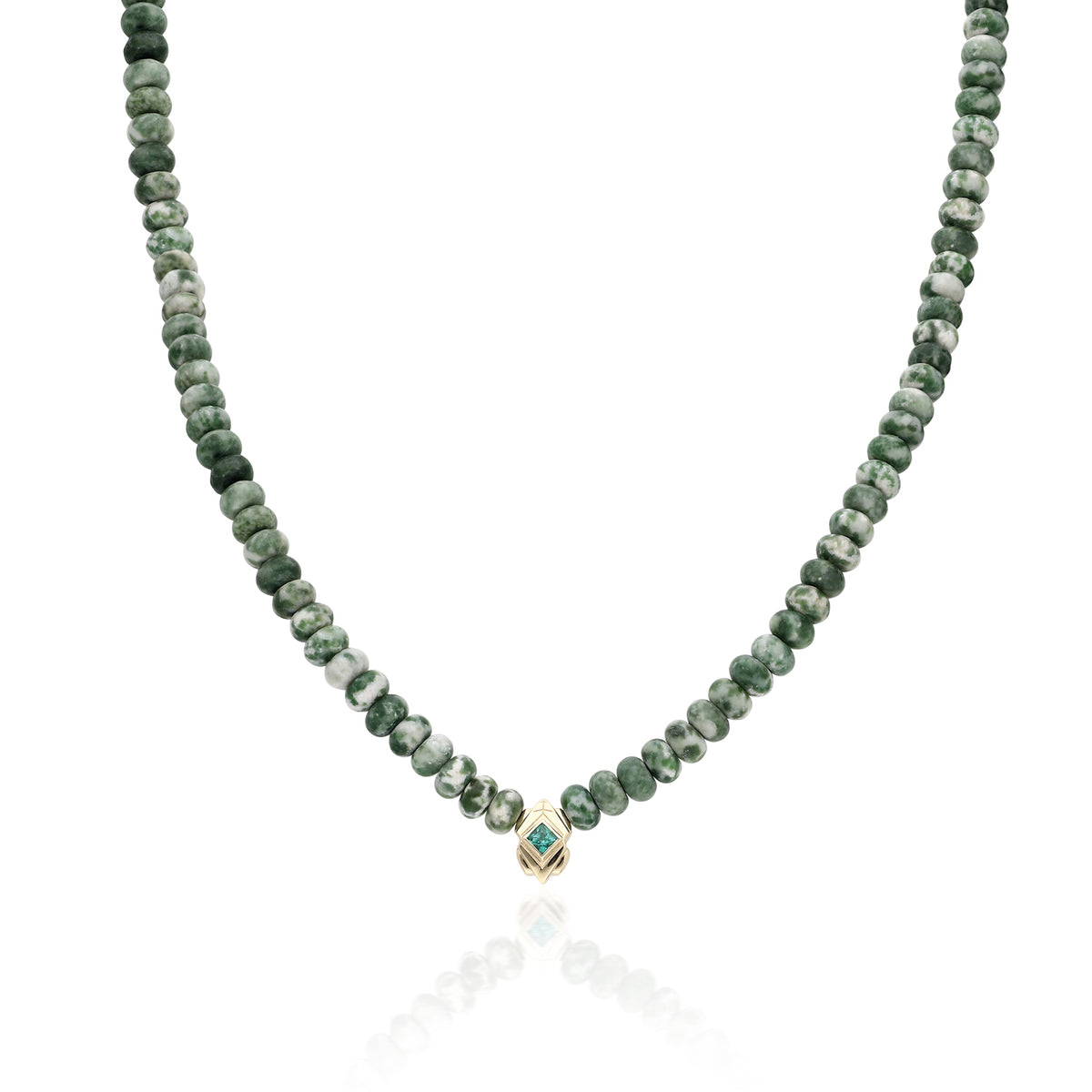 "Tona" Beaded Blue Agate Strand - Sapphire