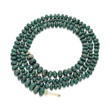 "Bosfor" Rondelle Bead Long Strand - Emerald