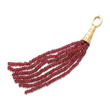 "Aguaviva" Tassel Pendant - Rubies and White Diamonds