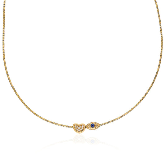 Mini "Remembrance" Collar - "Macu" + "Corazón"