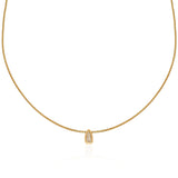 Mini "Remembrance" Collar - "Bana" Pavé Diamond Bead