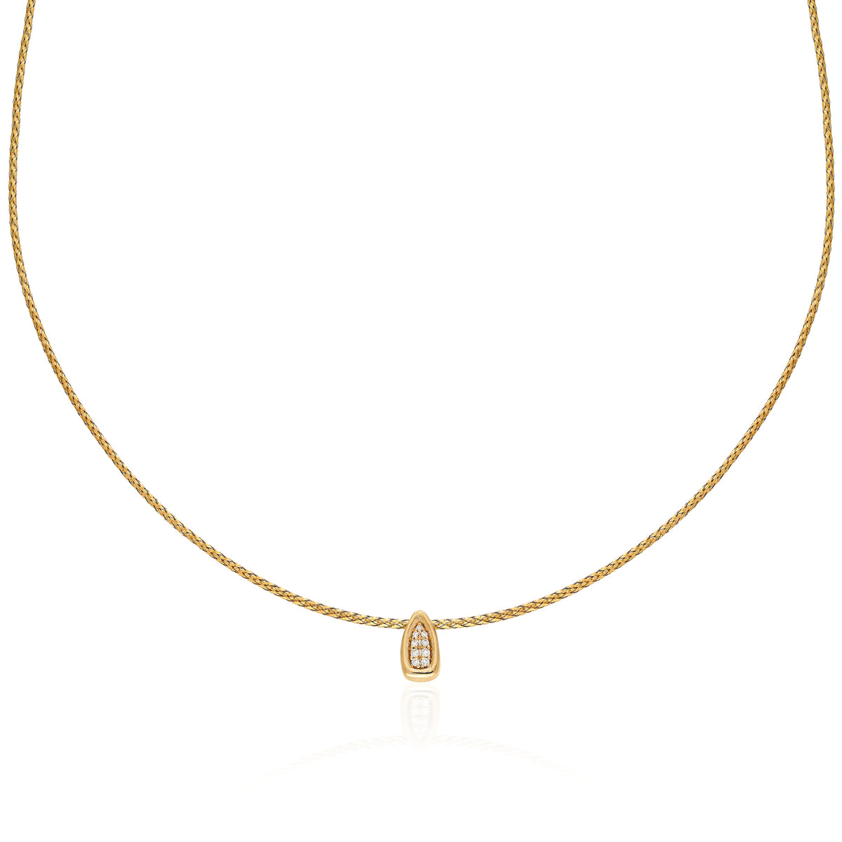 Mini "Remembrance" Collar - "Bana" Pavé Diamond Bead