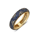 SAMPLE SALE Bomba "Zig Zag" Ring - Blue Sapphires and Diamonds