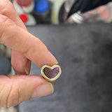 SAMPLE SALE "Corazón" Bead Pendant - Raw Amethyst