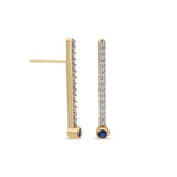 ¡Buenos Días! Extra Long White Diamond Ray Earring