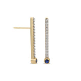 SAMPLE SALE ¡Buenos Días! Extra Long Cognac Diamond Ray Earring