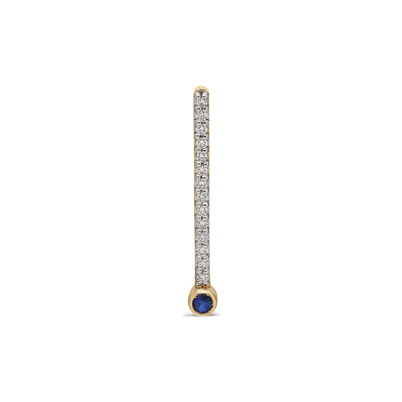 ¡Buenos Días! Extra Long White Diamond Ray Earring
