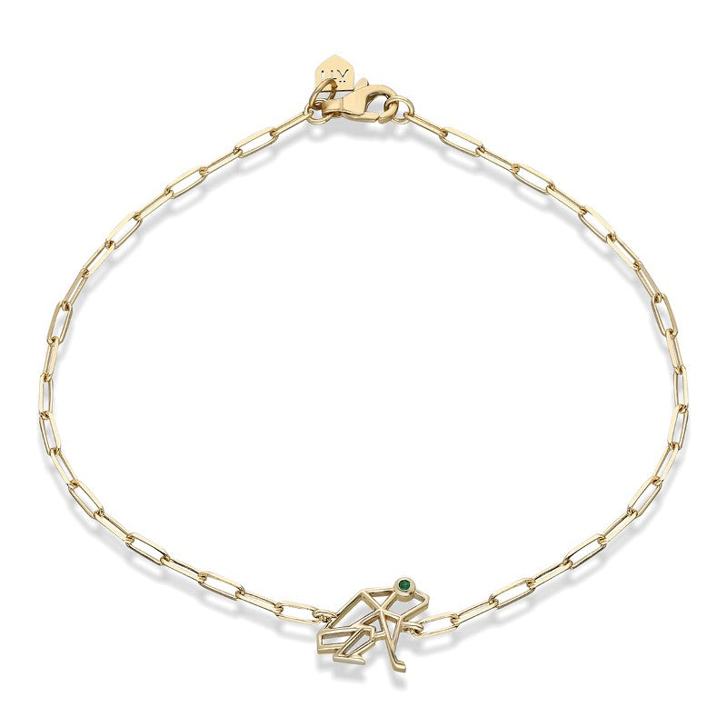 Mini “Keko” Chain Bracelet with Diamond Eye