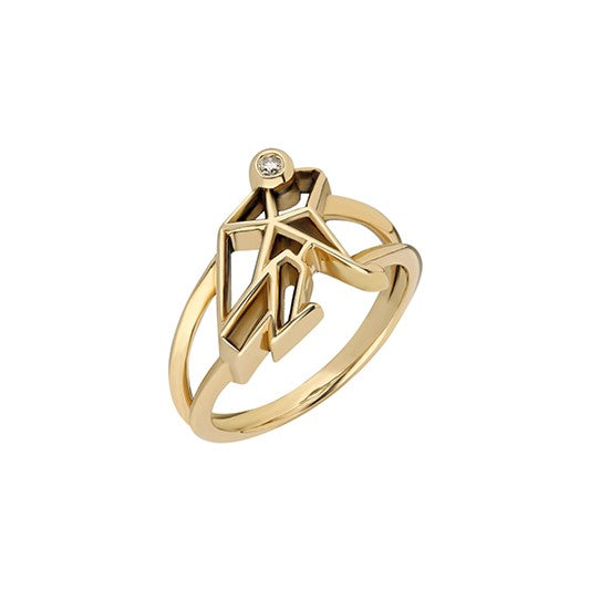 “Keko” Coquí Cutout Ring - Champagne Diamond Eye