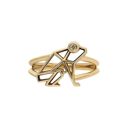 “Keko” Coquí Cutout Ring - Champagne Diamond Eye
