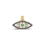 “Macu” Caribbean Eye Pendant - Diamonds and Emerald in