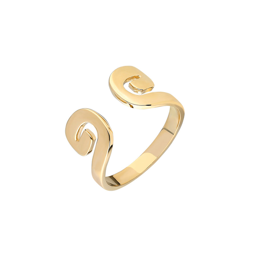 “Txirimiri” Closed Cuff Ring