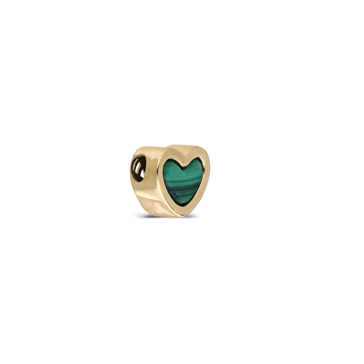 "Corazón" Bead Pendant - Malachite